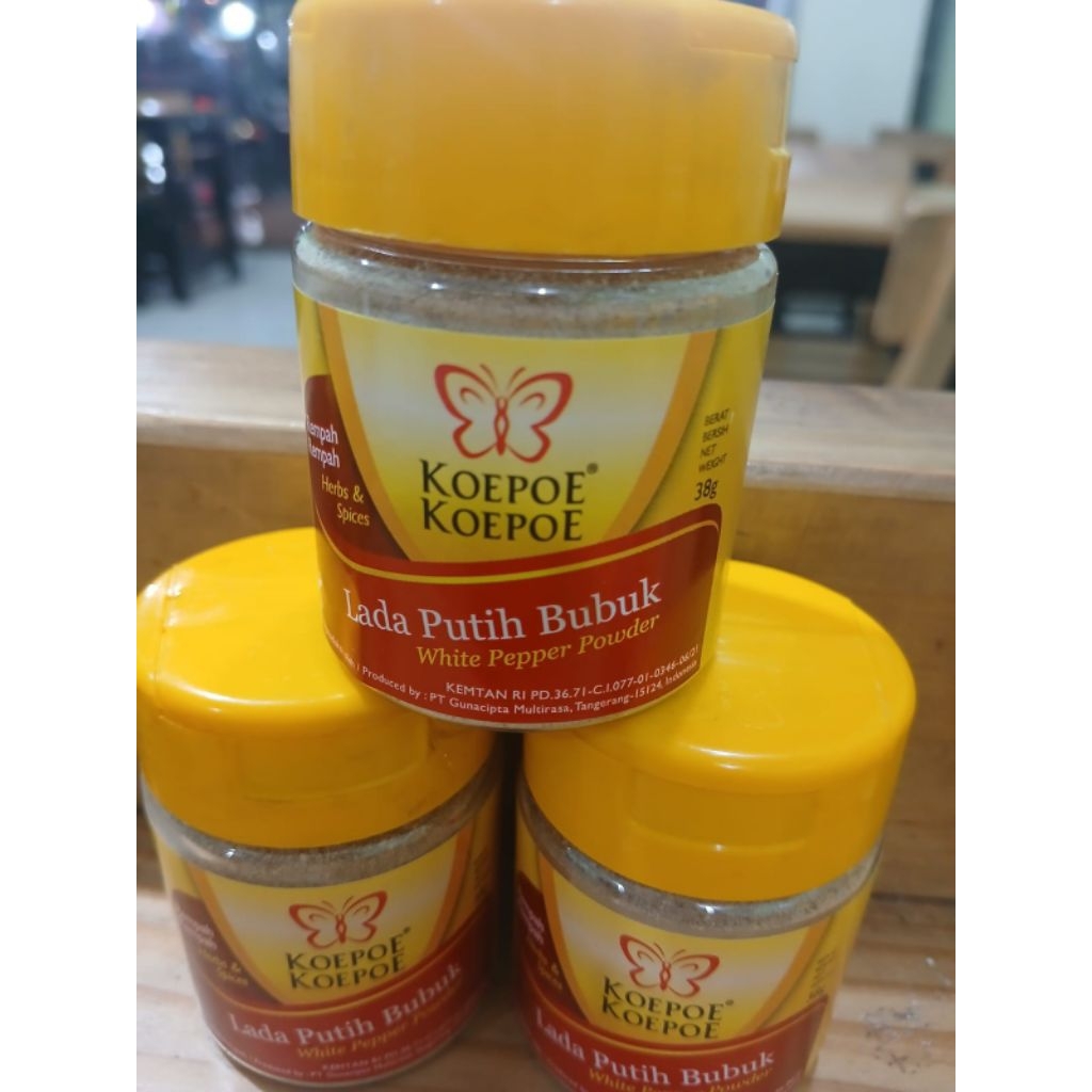 

Lada Putih Bubuk Koepoe Koepoe 38g