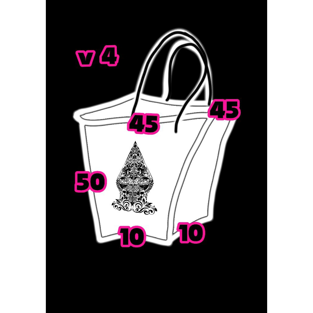 

paper bag buket 45 x 10 x t 50 sablon