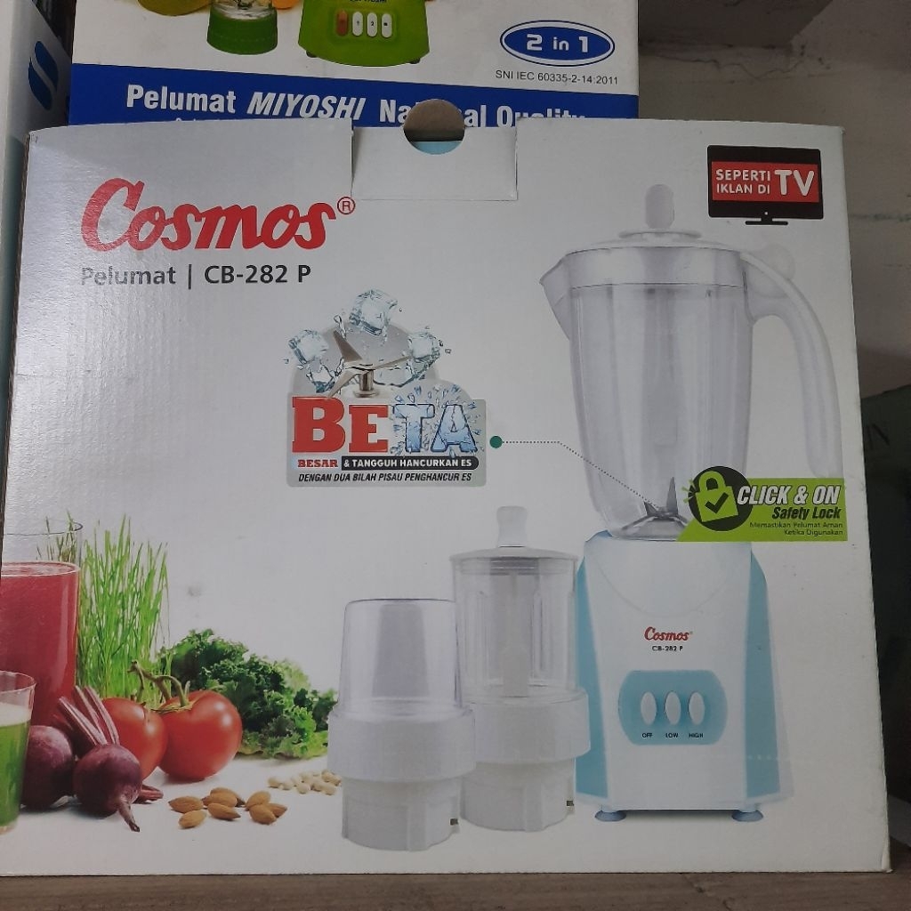 BLENDER COSMOS KAPASITAS 2L TABUNG PLASTIK (CB-282P) DAN KACA (CB-282G)