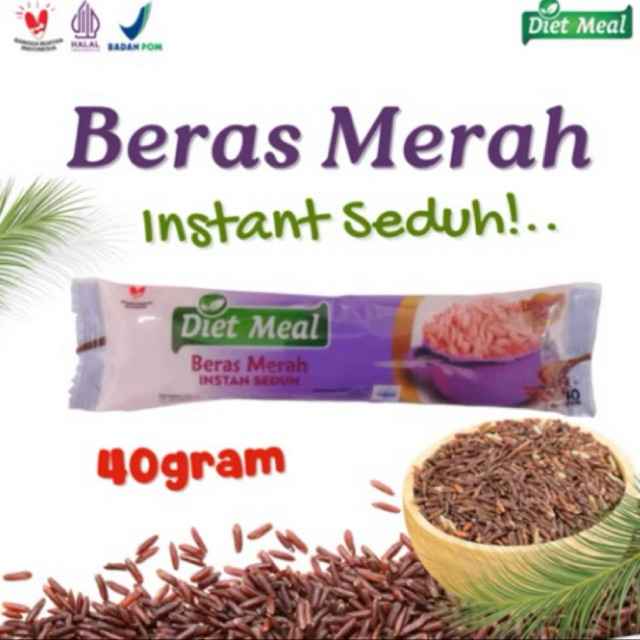 

Beras Merah Instan Seduh Kemasan 40 Gram Sacet