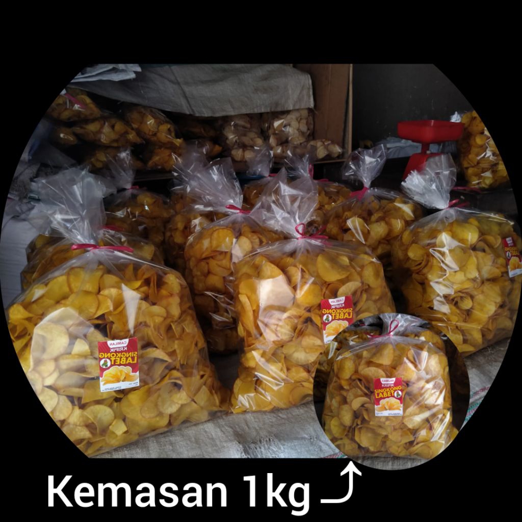 

KRIPIK SINGKONG LABET 1KG / ASIN GURIH MANIS PEDAS JAGUNG MANIS