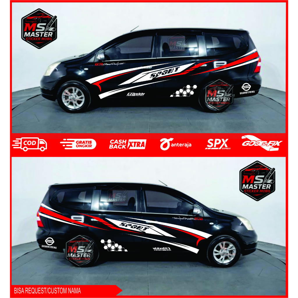 sticker mobil grand livina sticker list minimalis sticker nissan grand livina terbaru