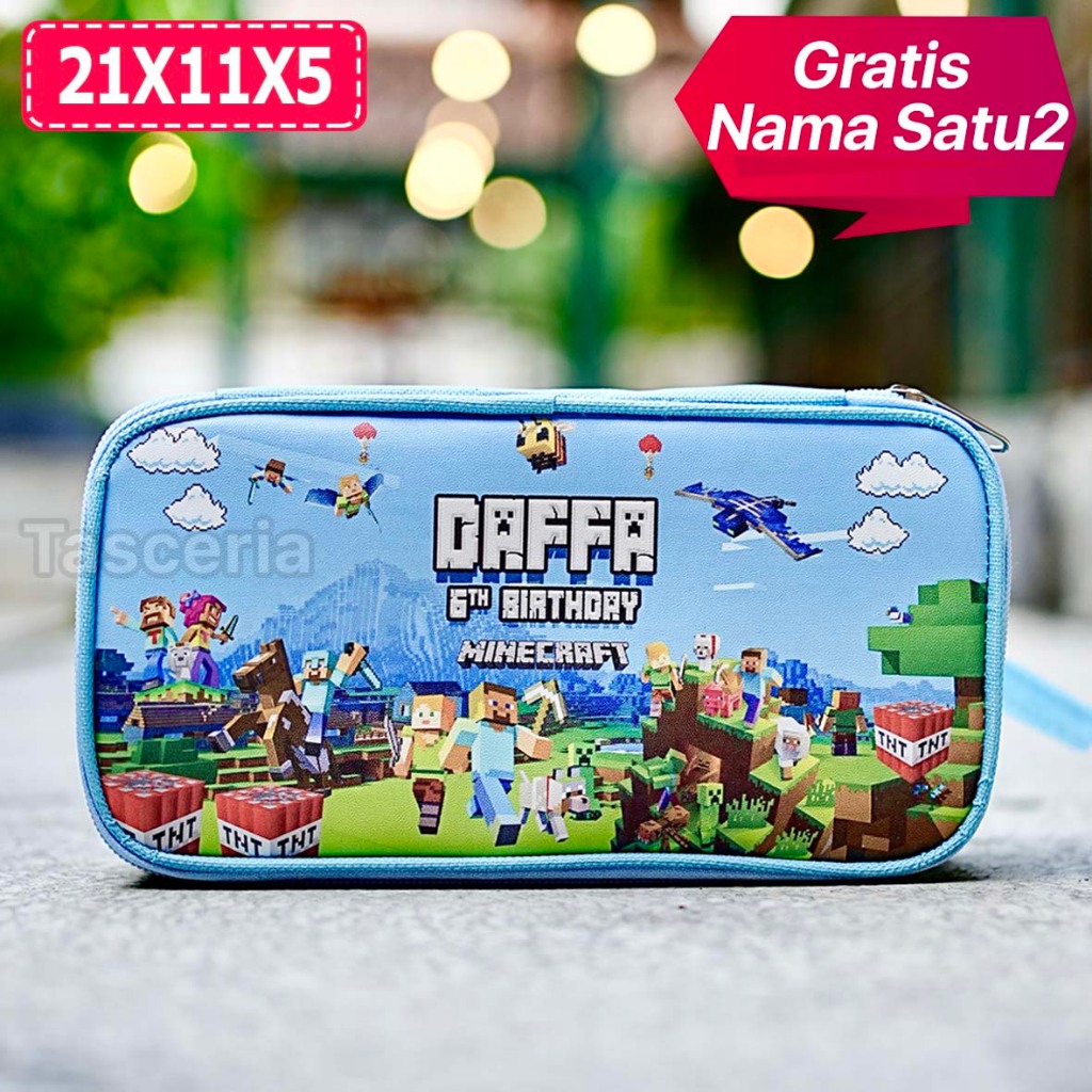 

Pencil Case Anak Custom Minecraft / Hampers Souvenir Pencil Case Anak Custom