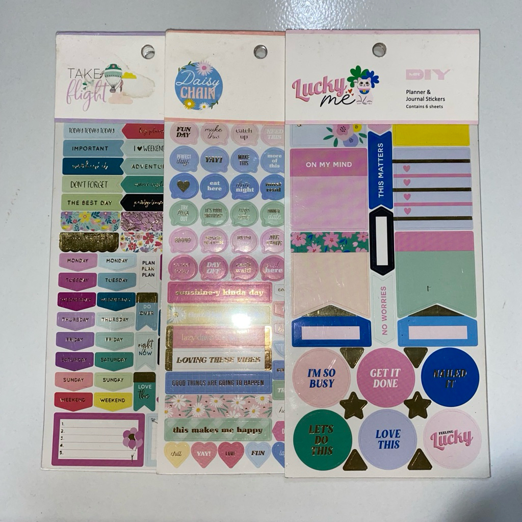 

Sticker set decor quotes 6 sheets (SEALED)
