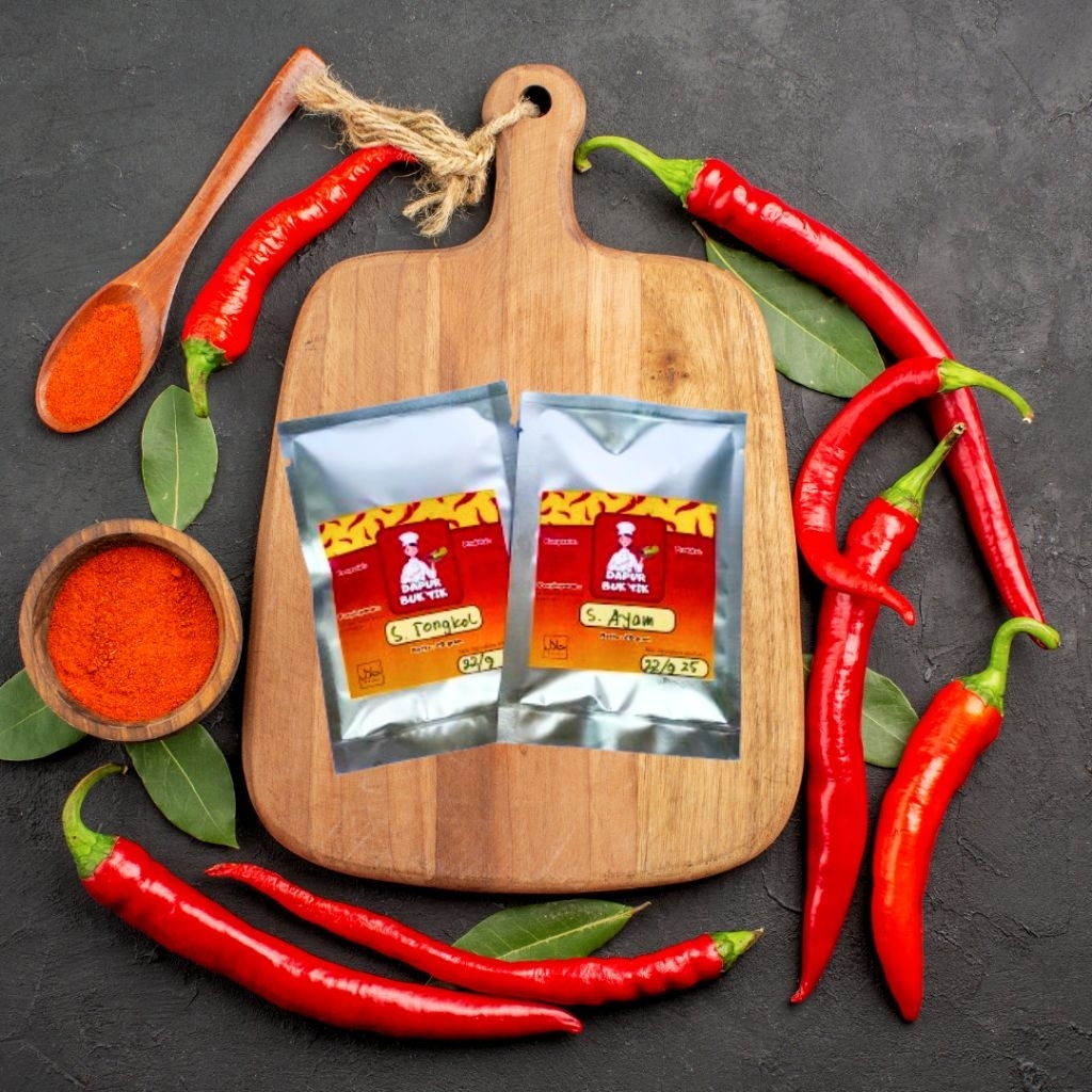 

Sambal cumi sachet/teri/ayam/peda/tongkol/bawang kemasan 20 gr