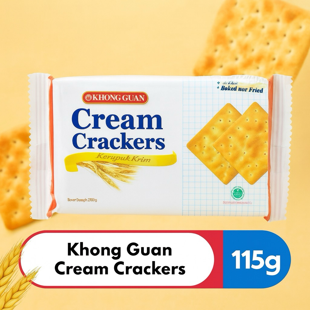 

Khong Guan Cream Crackers 115g – Biskuit Renyah Bakar