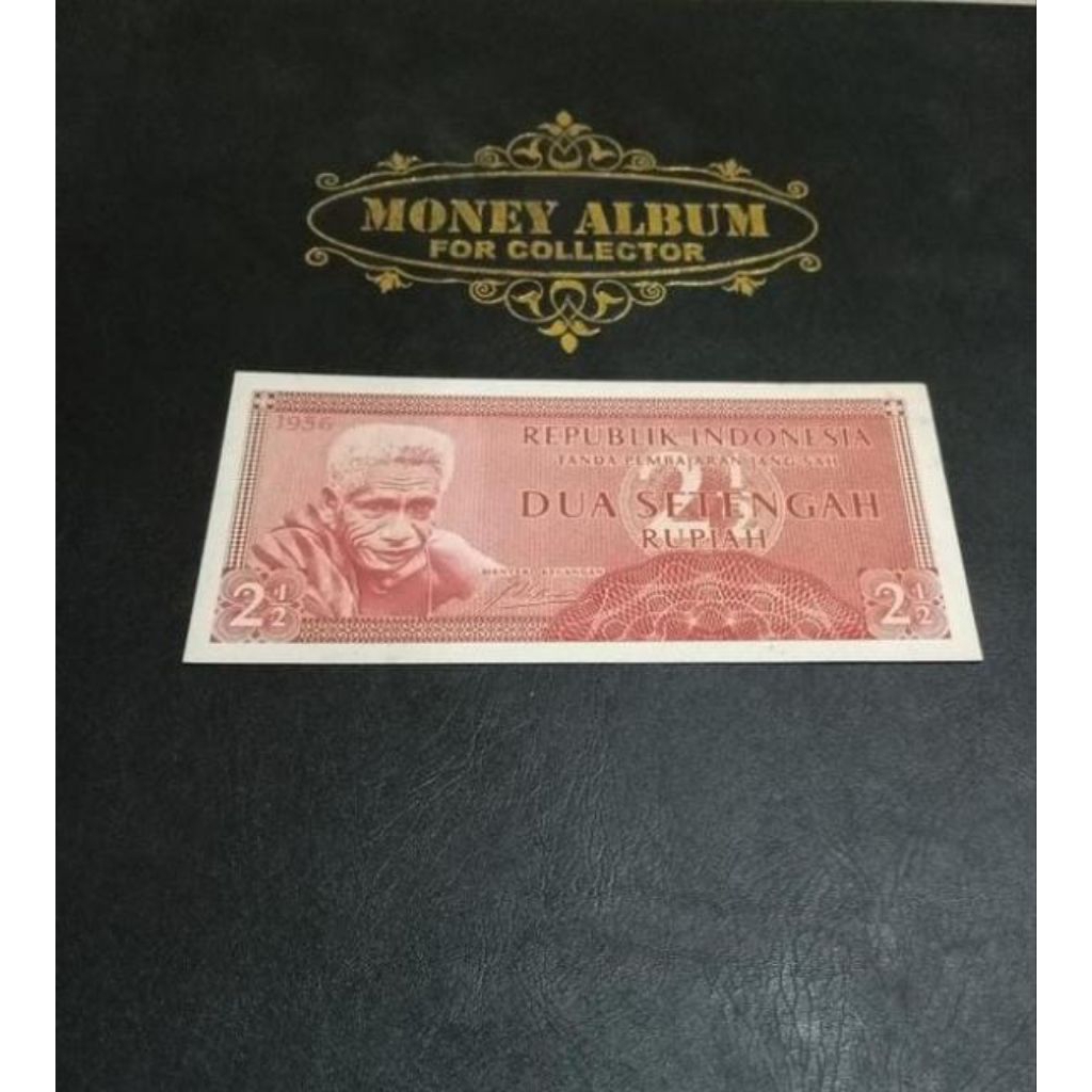 UANG 2 SETENGAH RUPIAH TAHUN 1956