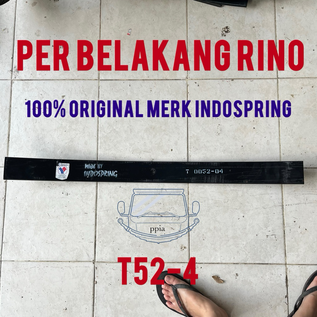 per belakang rino nomer 4 t52-04 merk indospring / per induk belakang rino nomer 4 / per daun rino b