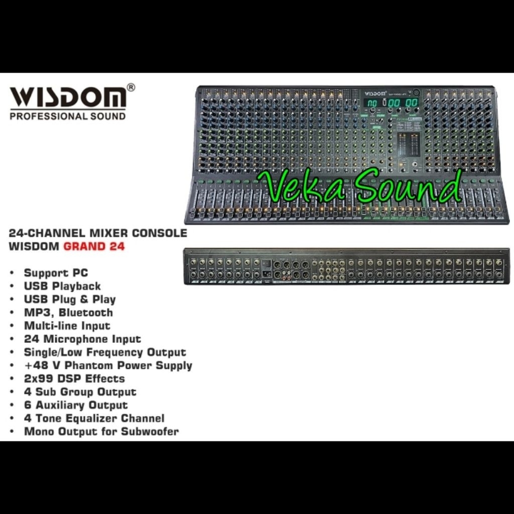 Mixer Wisdom Grand- 24 Grand24 24 Channel Mixer Audio Wisdom Grand 24 Professional Mixer Audio  Orig
