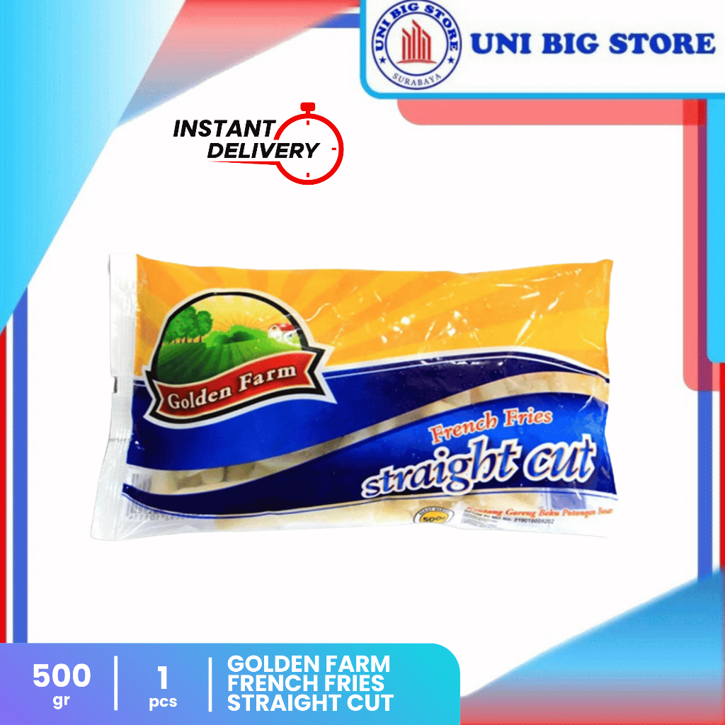 

Golden Farm French Fries Straight Cut 500 gr Kentang Goreng Lurus Besar