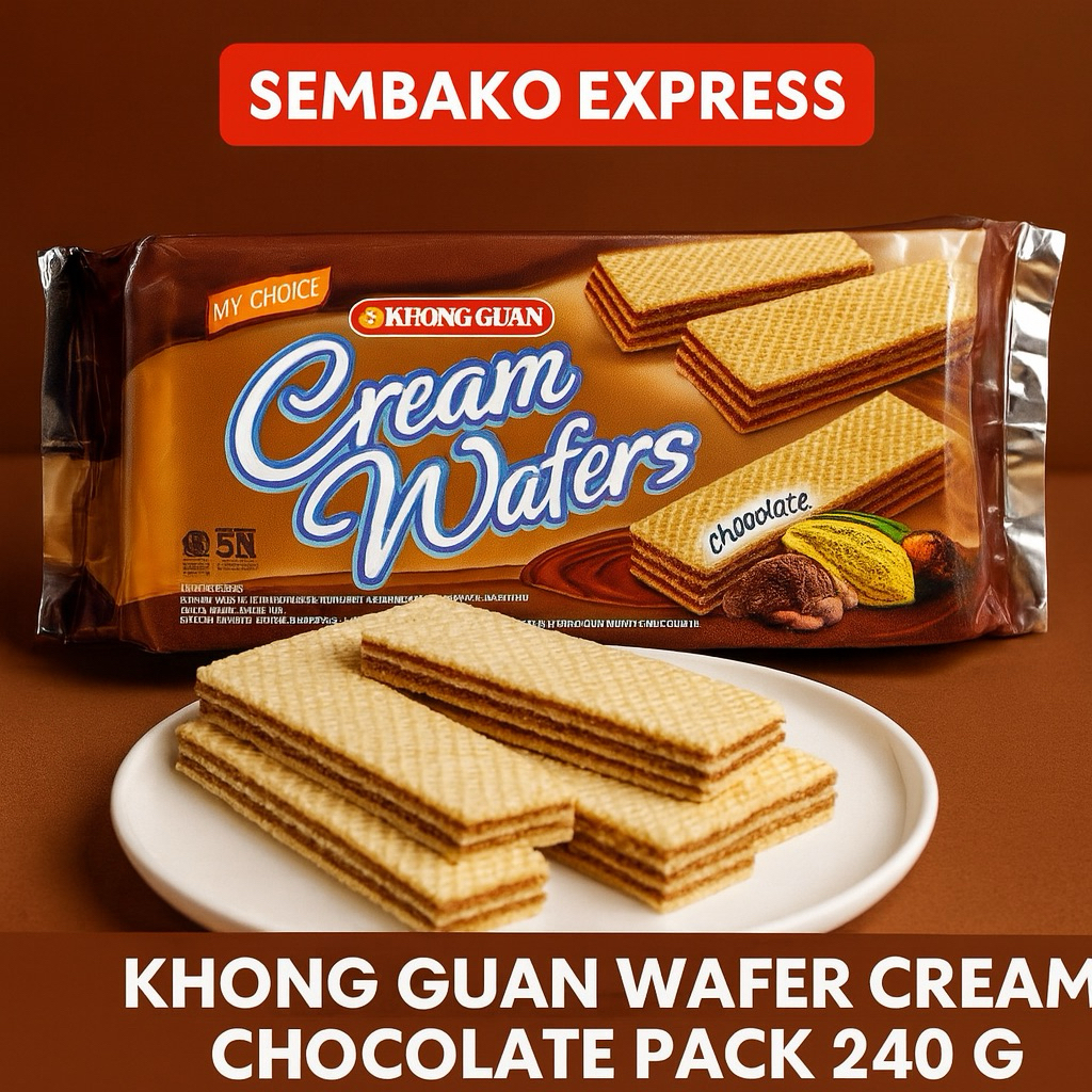 

Khong Guan Wafer Cream Chocolate 240g – Renyah, Manis, Nikmat!