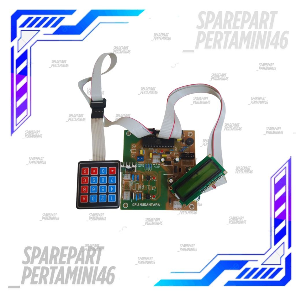 Cpu AC/DC Ic 32 Set Kabel Sambungan Dan Keypad Tombol Pom Mini Terbaru