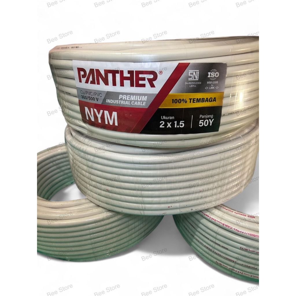 PANTHER - Kabel NYM Tembaga Murni 2x1,5