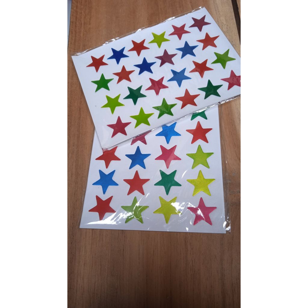 

Stiker Bintang Besar warna warni