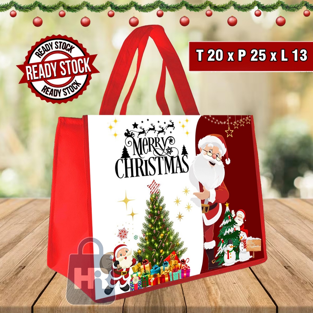 

READY STOK Goodie Bag Natal / Tas Ready Stock Natal / Bingkisan Natal Bisa Beli Satuan / Tas Kain Spunbond Natal Merry Christmas / Goodiebag Natal / Tas Souvenir Natal / Goodie Bag Tas Spunbond Christmas / Bingkisan Natal / Goodie Bag Motif Natal