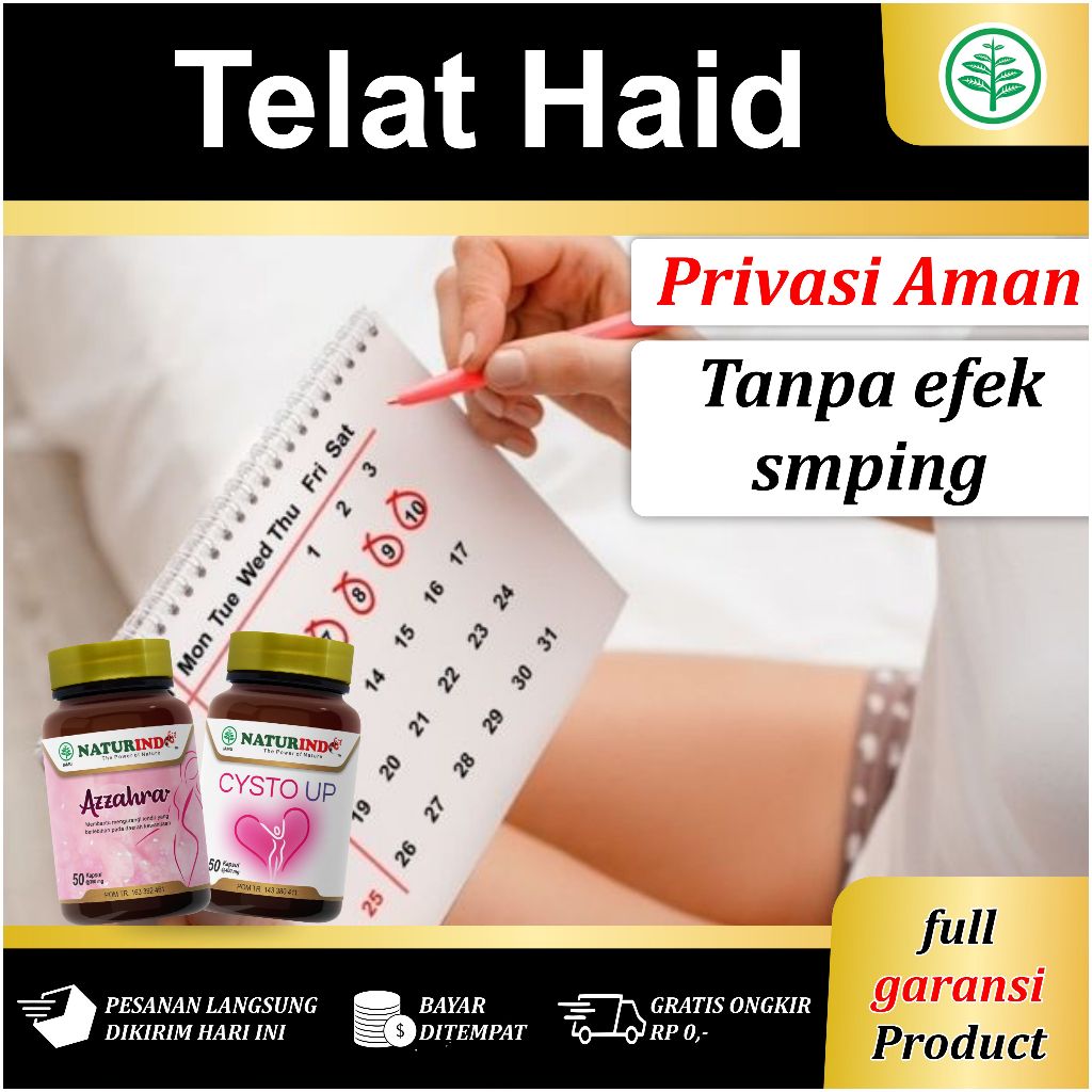 Obat Telat Datang Bulan Telat 1 2 3 Bulan PCOS Pelancaran Haid Pelancar Telat Haid Menstruasi
