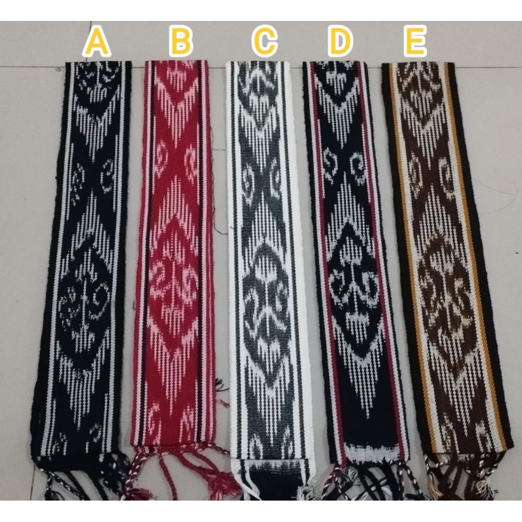 Syal Tenun Ethnic L6cm Souvenir Kado Hampers Motif Terbaru Dayak Sintang Kalimantan Toraja Songket N