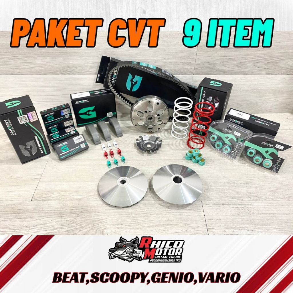 PAKET CVT 9 ITEM CVT FULL. BEAT, SCOOPY, GENIO, VARIO