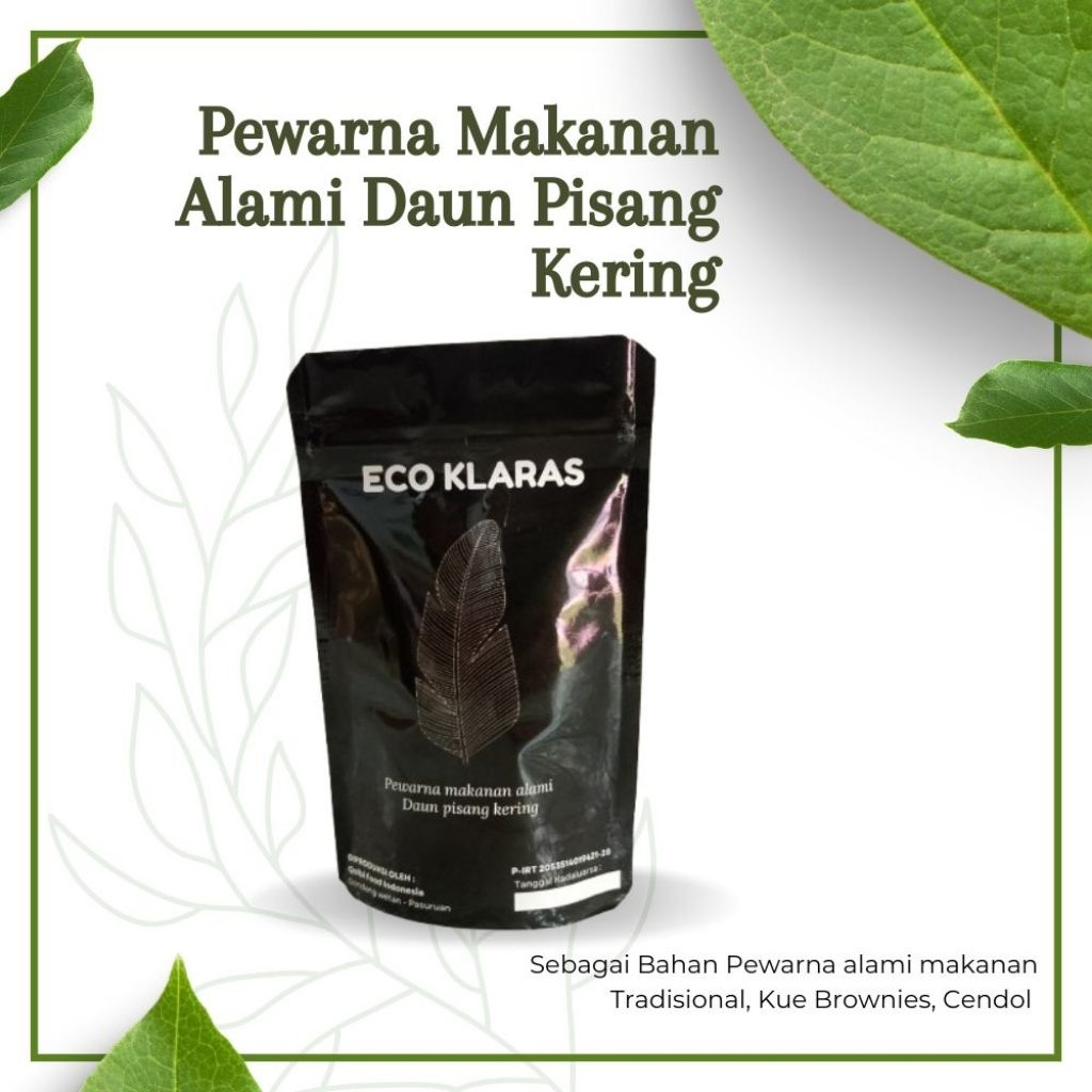 

Bubuk Halus Daun Pisang Klaras Pewarna makanan Organik