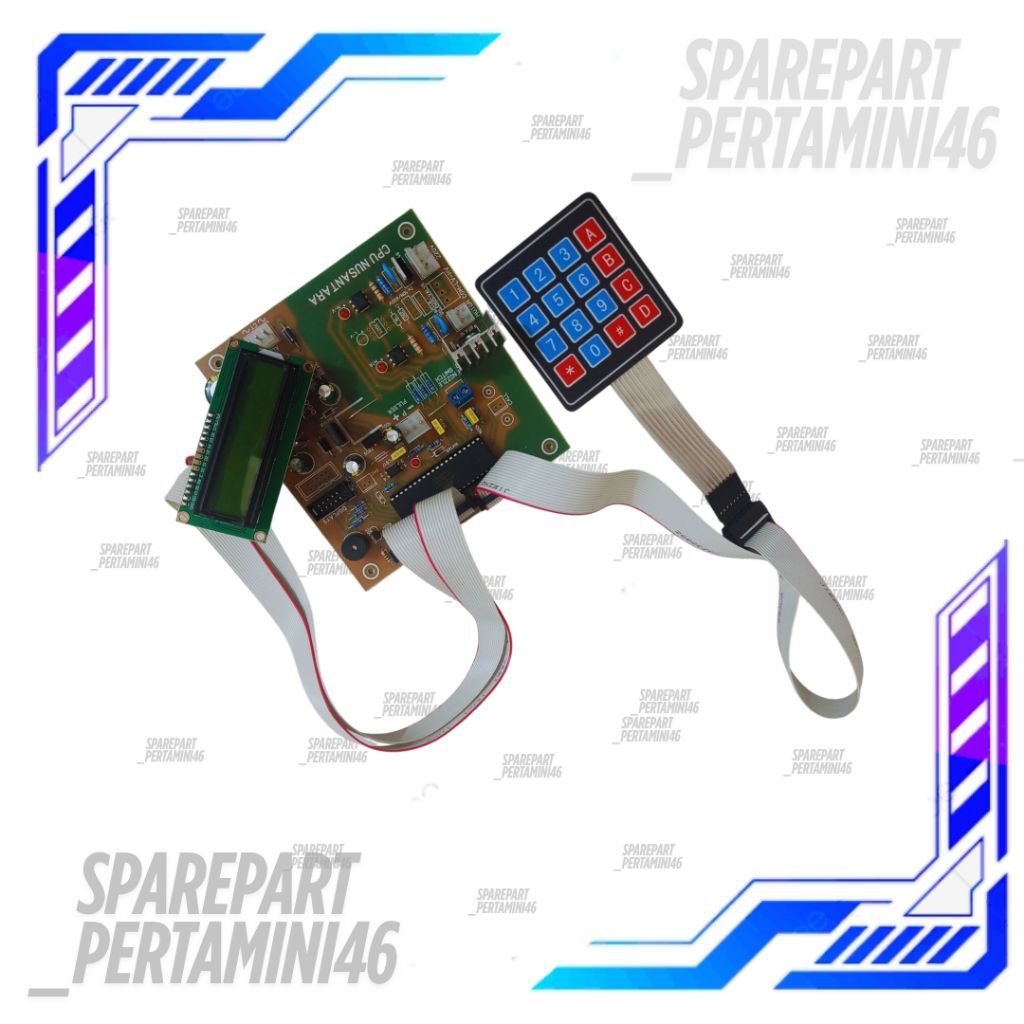 Cpu AC/DC Ic 32 Set Kabel Sambungan Dan Keypad Tombol Pom Mini Pertamini