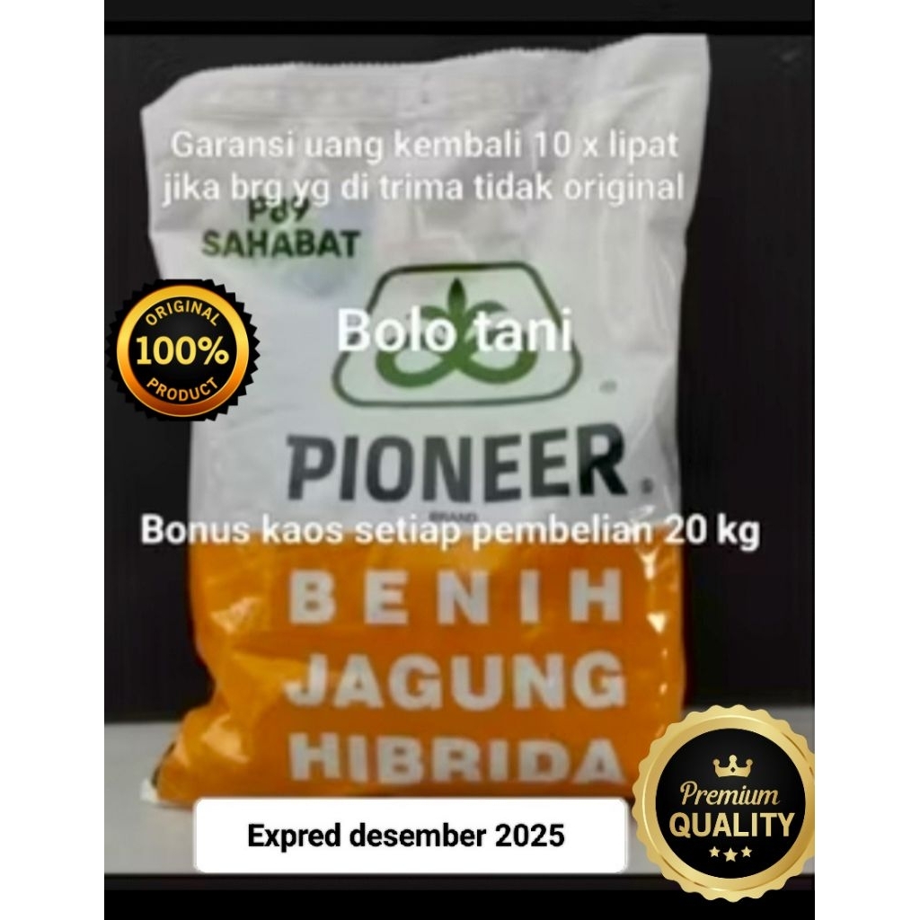 Benih bibit jagung Hibrida pioner 89 sahabat 1 kg original