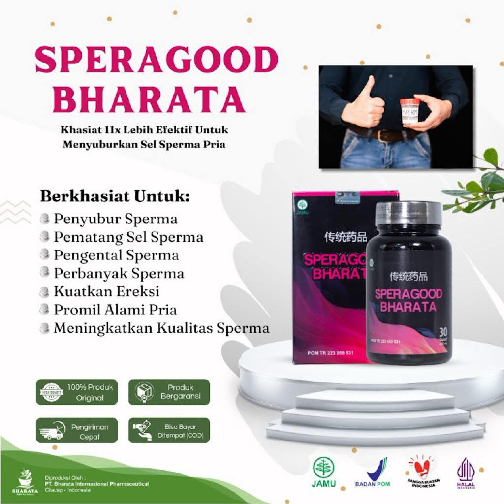 Speragood bharata obat penyubur sperma pematang sel sperma pengental sperma kuatkan ereksi