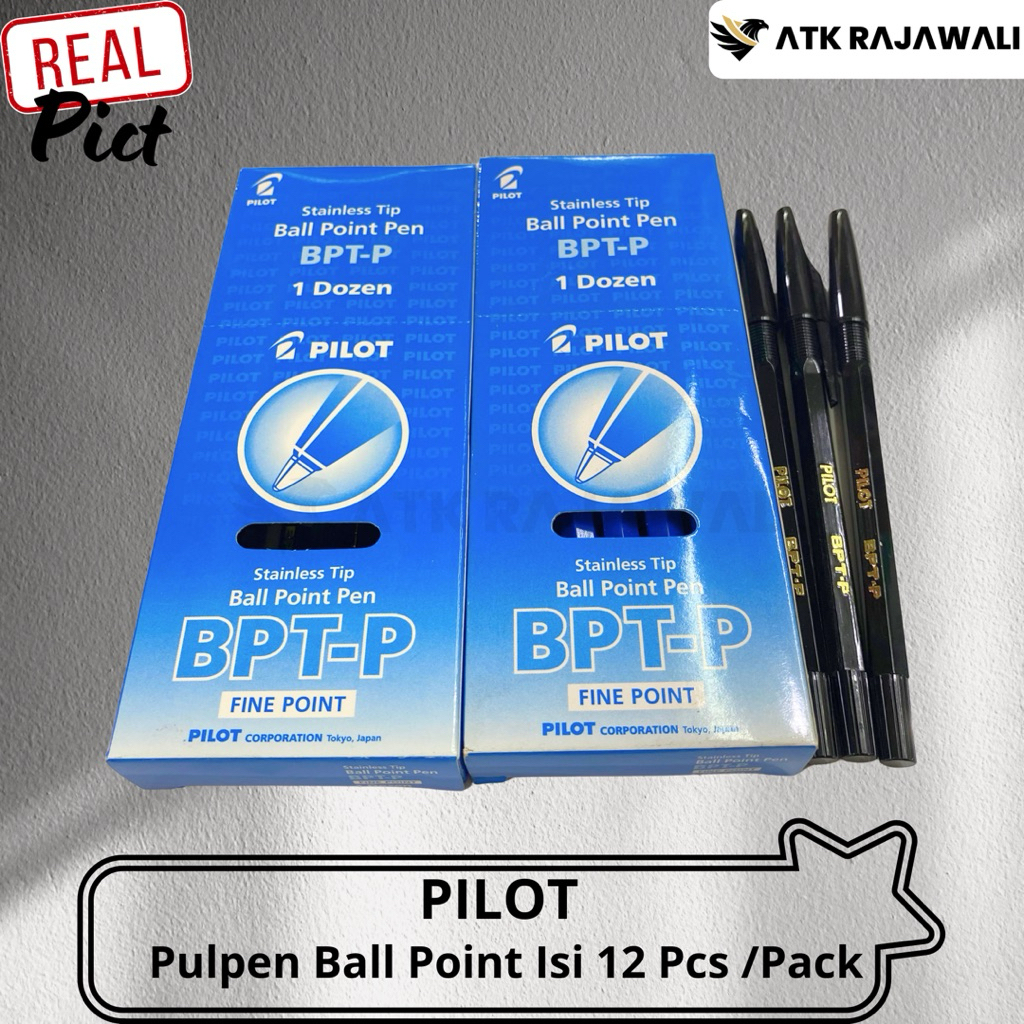 

Pulpen Pilot B-PTP 12 Pcs/Warna Hitam/Biru