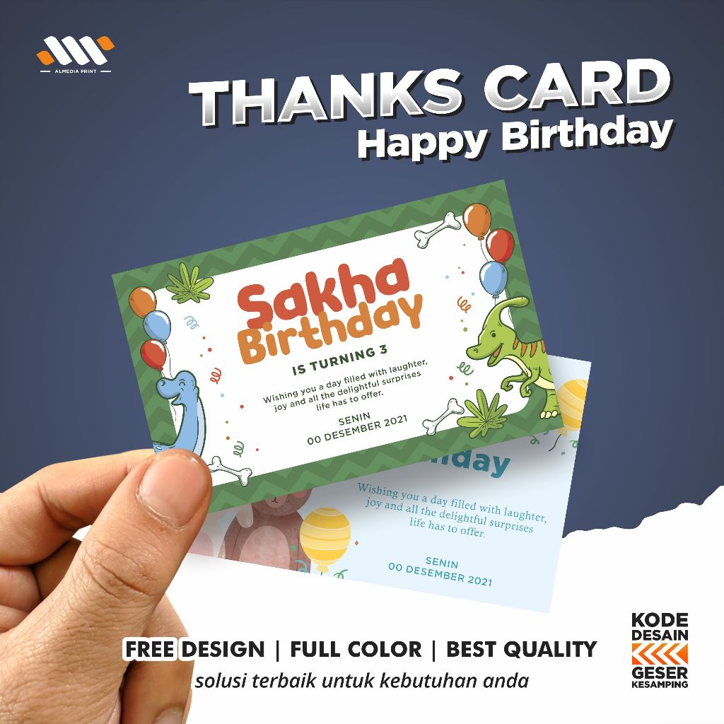 

Cetak Kartu Ulang Tahun Card Happy Birthday Sticker Stiker Ulang Tahun (GRATIS DESAIN)