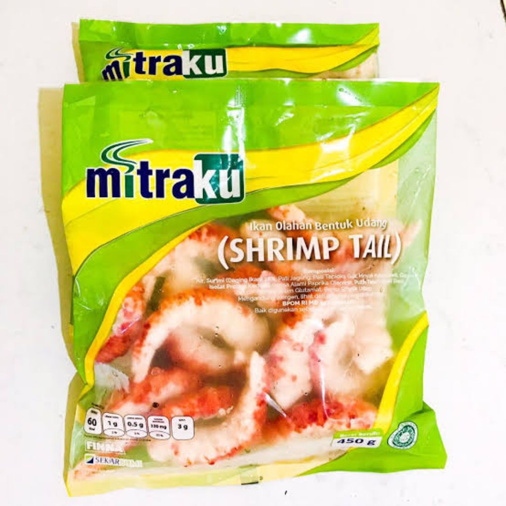 

Mitraku Imitation Shrimp / Ekor Udang 450 gr (Frozen Food)