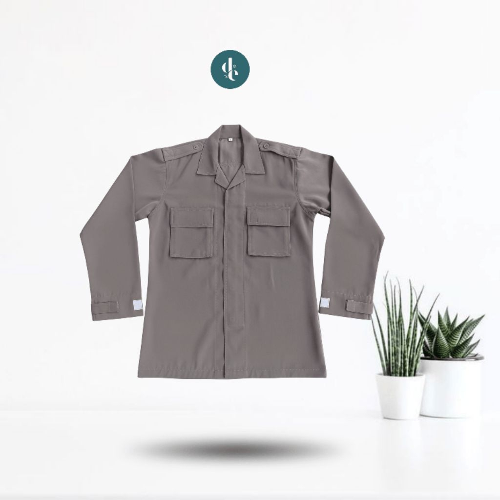 Baju PDL Polri Warna Coklat Terbaru Bahan High Twist Premium | Jahitan Rapi & Tidak Mudah Kusut