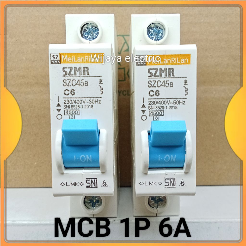 MCB 1P 6A SZC45a mcb 1phase c6 original SZMR