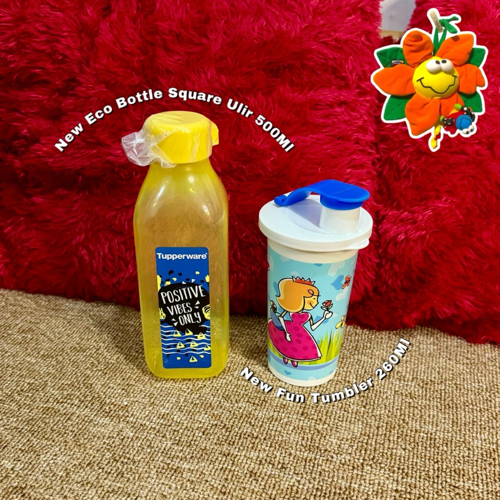 NEW Tupperware Eco Bottle 500ml Fun Tumbler Royal Family 26ml Gelas Anak - Tupperware murah original