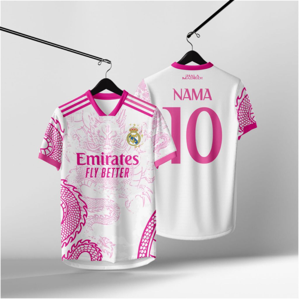 JERSEY RM SPESIAL EDITION DRAGON PINK & HITAM GRATIS NAMA DAN NOMOR PUNGGUNG