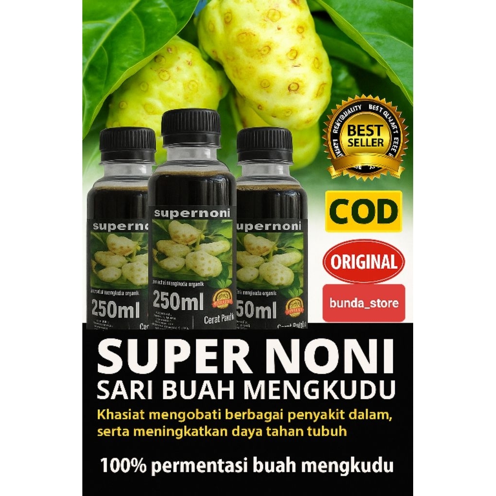 

Supernoni Fermentasi Sari Buah Mengkudu/Pace Murni untuk Diabetes Asam Urat 250ml