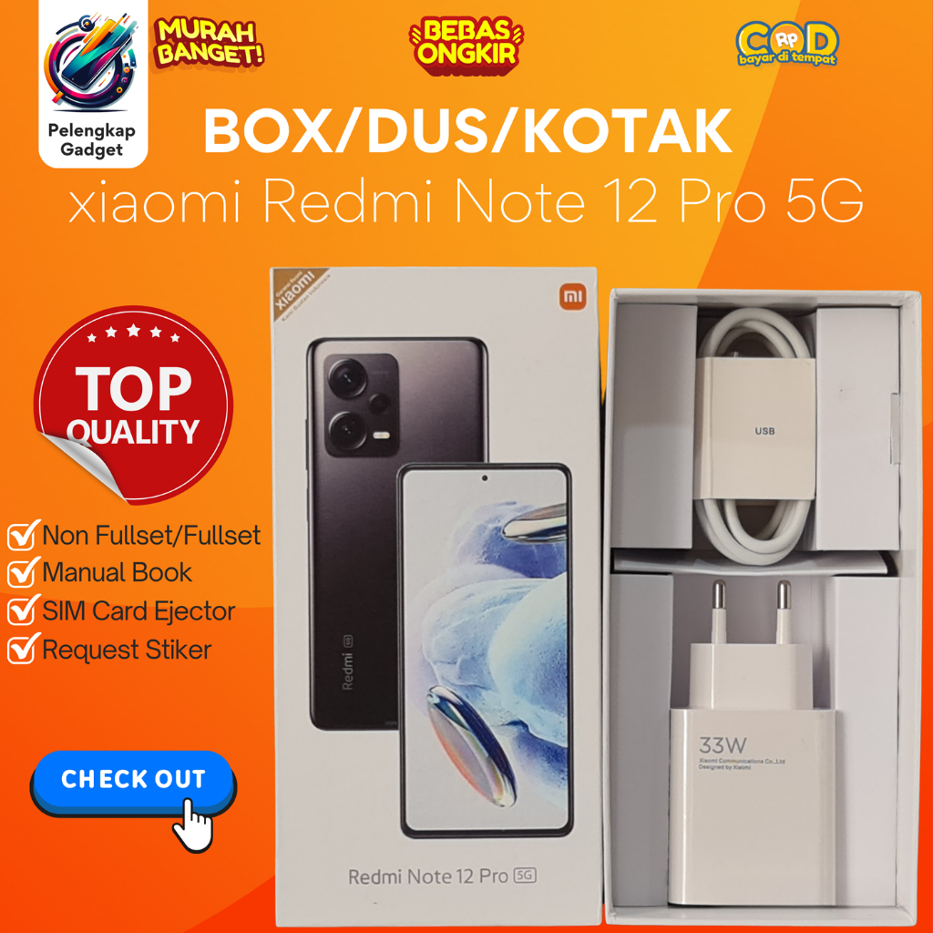 

BOX/DUS/KOTAK xiaomi Redmi Note 12 Pro 5G