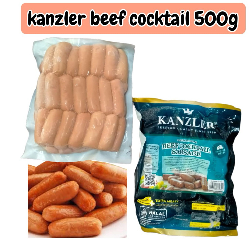 

kanzler sosis cocktail sapi 500gr