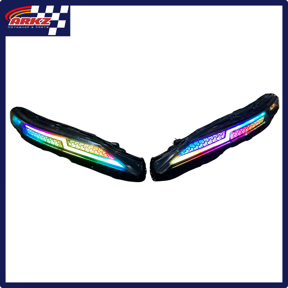 LANGKA Full Custom DRL Xpander 2022++ Cross RGB Matrix Akrilik Paddlepop Running Sein Terbaru