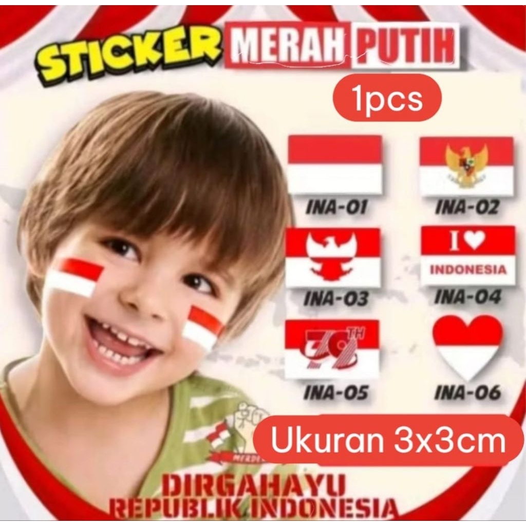 

Stiker Pipi - Tempelan Pipi Bendera - Stiker Pipi Bendera Indonesia