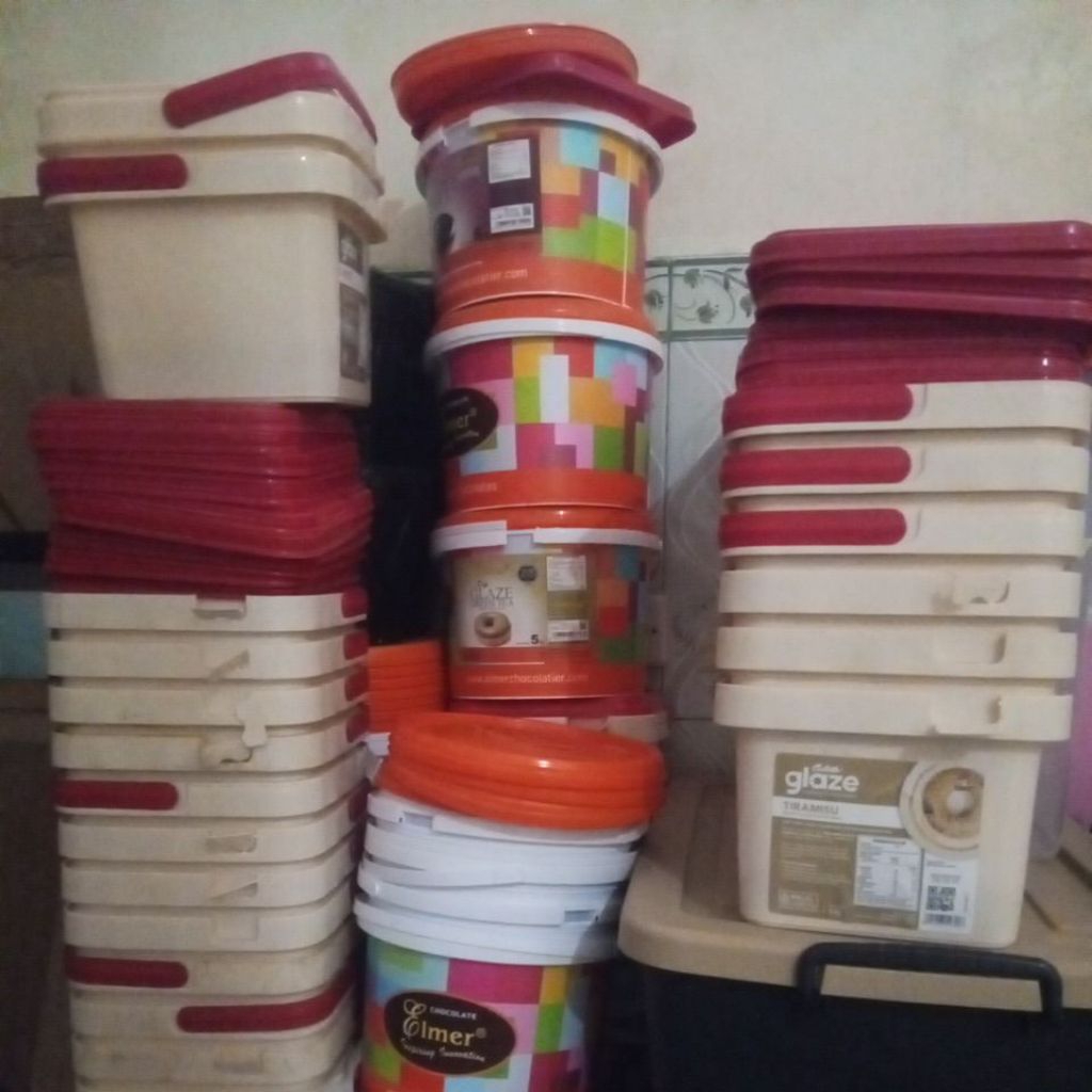 ember bekas coklat 5kg  collata kotak