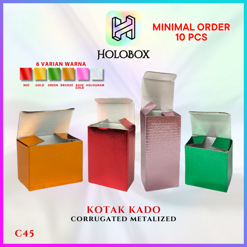 

Kotak Souvenir Hologram - Box Packaging Kecil - Dus Hadiah Kado - C45