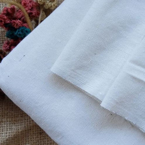 Mini Cut Potongan Kain Mori 20X20CM Murah Kafan Sekolah Merk Anak Kualitas Batik Garuda Polos Bahan 