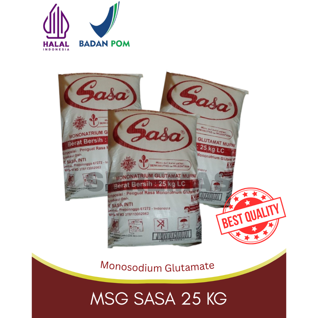 

MSG (Monosodium glutamat) Vetsin / Micin / Penyedap SASA 25KG