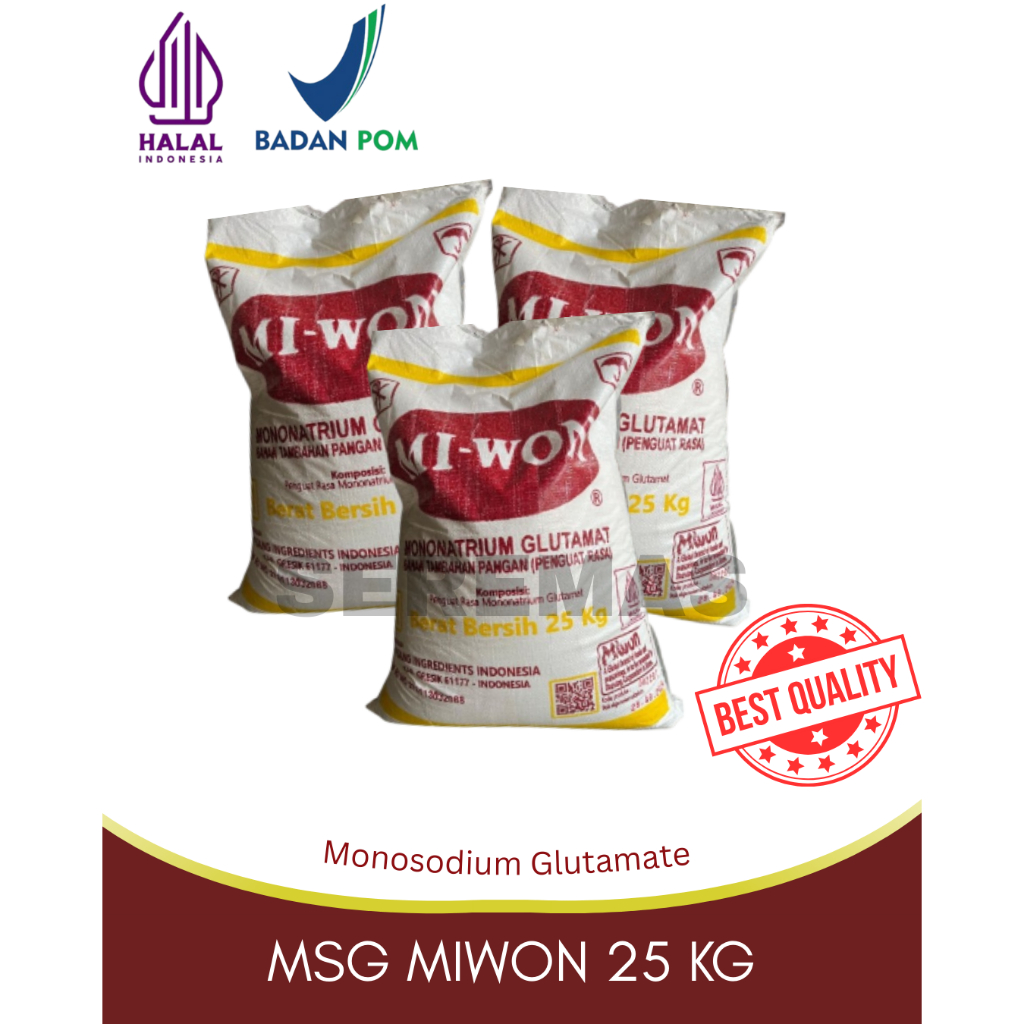 

MSG Micin / Vetsin / Penyedap Mi-won / Miwon 25KG karungan