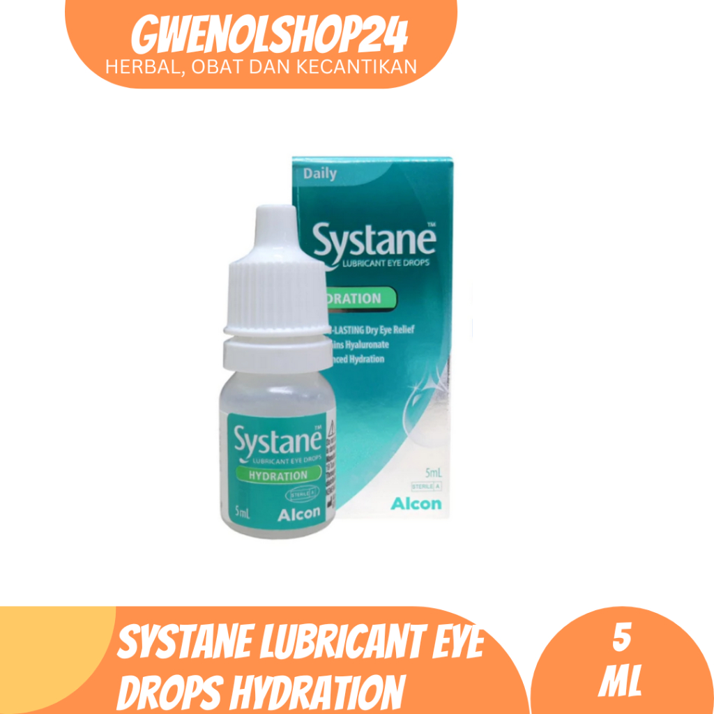 Systane Hydration Lubricant Eye Drop 5 ml | Cairan Tetes Mata, Pereda Mata Kering