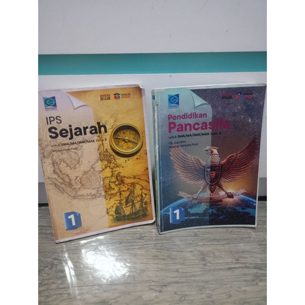 BUKU SMA KELAS 10 SEJARAH DAN PENDIDIKAN PANCASILA GRAFINDO (bekas)