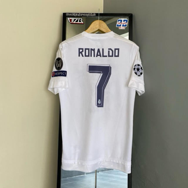 JERSEY RETRO ORIGINAL REAL MADRID HOME 2015/2016 FINAL MILANO 2016 RONALDO 7 - JERSEY SEPAKBOLA REAL