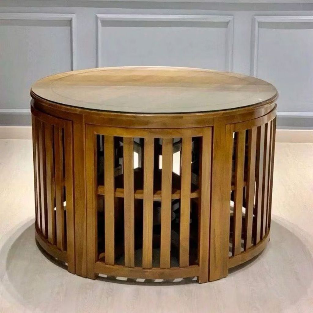 Meja Makan Bundar Minimalis