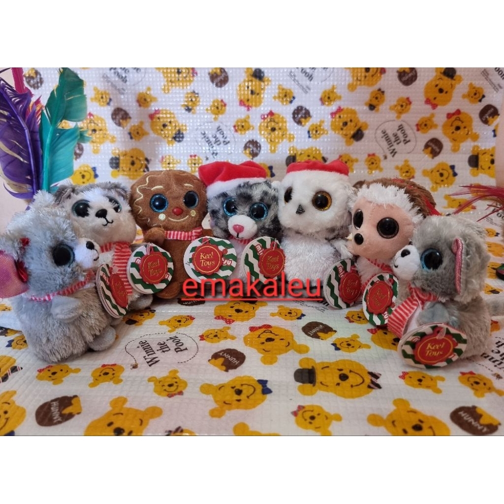 Boneka Mini Keel Toys Edisi Christmas.