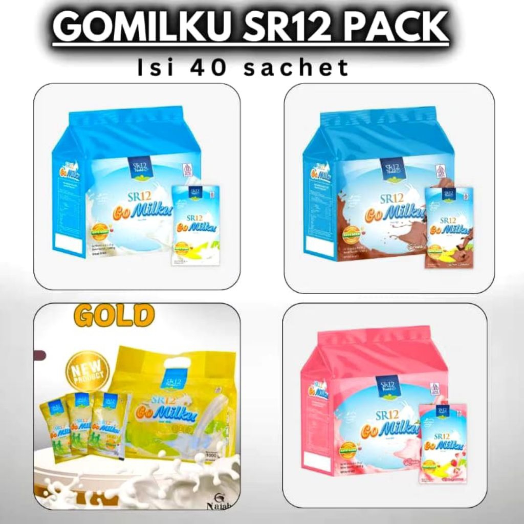 SR12 GO MILKU SACHET | GO MILKU PAK | SUSU KAMBING ETAWA SACHET