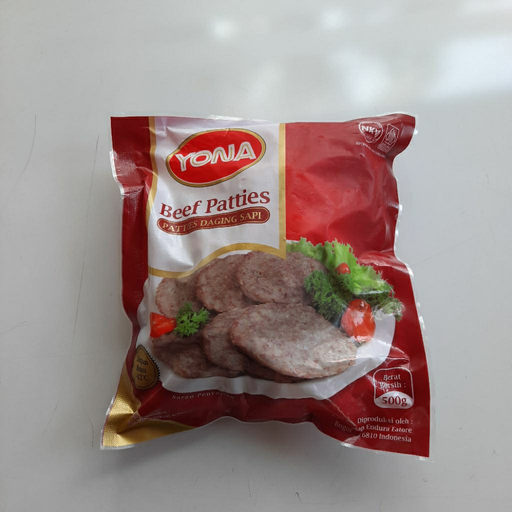 

Yona Beef Patties 500 gr isi 10 pcs